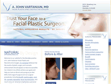 Tablet Screenshot of facial-plastic.com